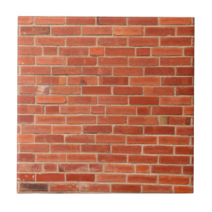 Red Brick Wall Texture Background Tile