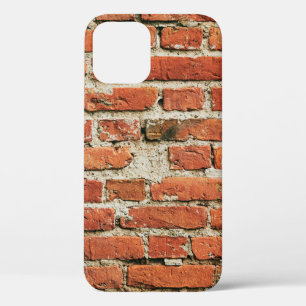 Red brick wall texture grunge background. Abstract iPhone 12 Case