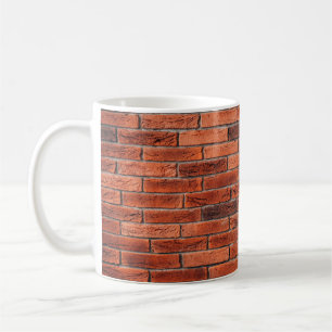 Red brick wall texture grunge backgroundbrick,wall coffee mug