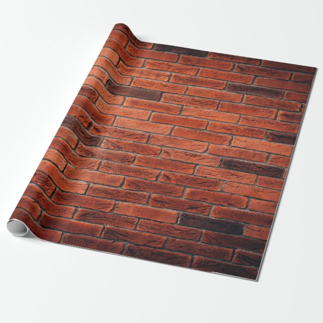 Red brick wall texture grunge backgroundbrick,wall wrapping paper (Unrolled)