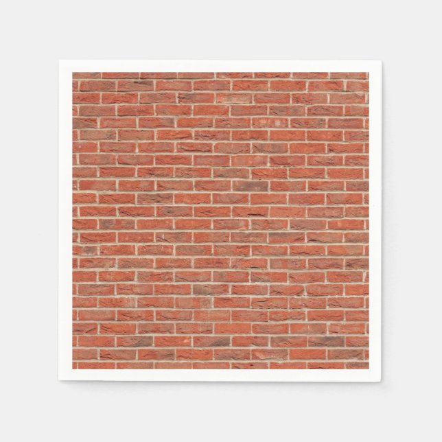 Red brick wall texture napkin (Front)