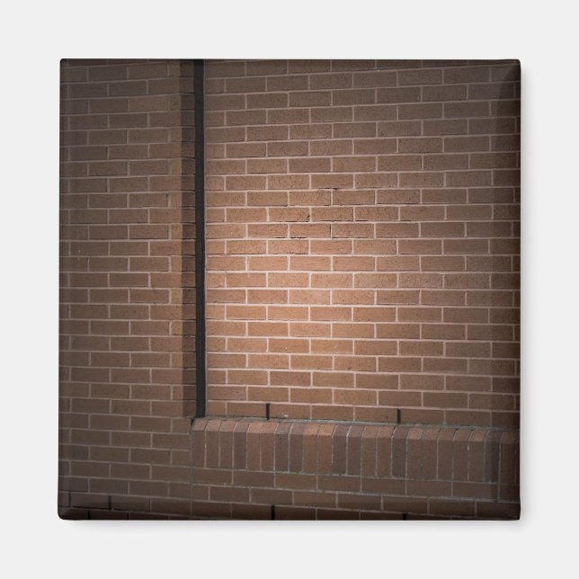 Red Brick Wall Textured Magnet (Front)