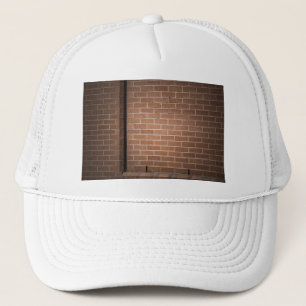 Red Brick Wall Textured Trucker Hat
