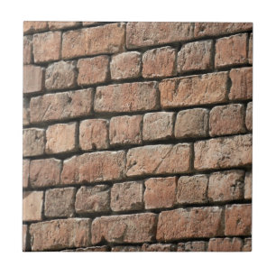 Red brick wall tile
