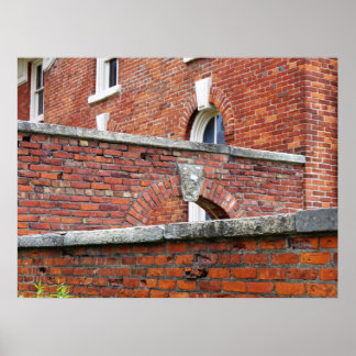 Red Brick Walls & Arches photo poster