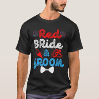 Red Bride And Groom Funny Wedding Marriage Party 4