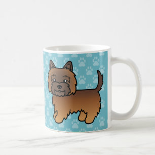 Red Brindle Cairn Terrier Cartoon Dog Coffee Mug