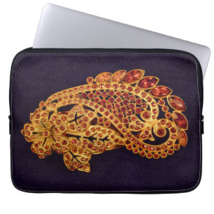 Red Brooch Laptop Sleeve