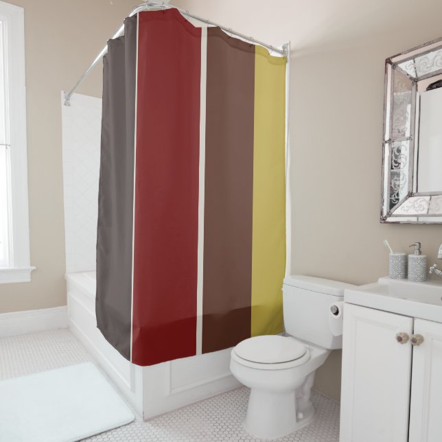 Red, Brown and Yellow stripes (In Situ)