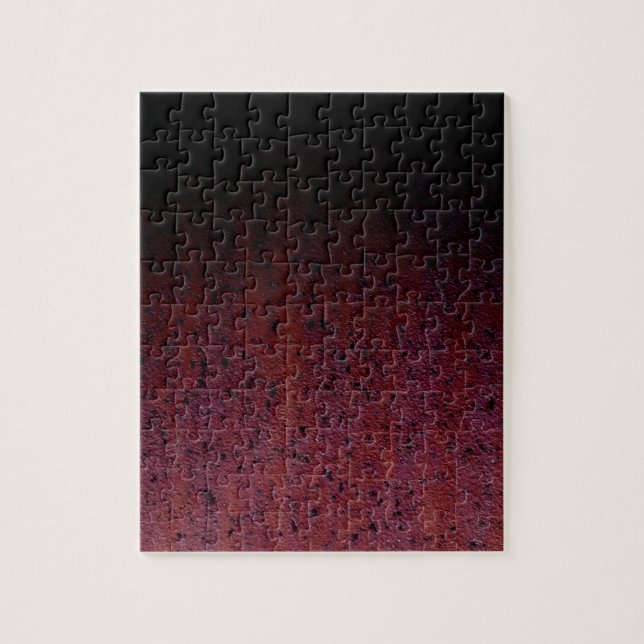 Red Brown Black Ombre Rust Metal Patina Jigsaw Puzzle (Vertical)