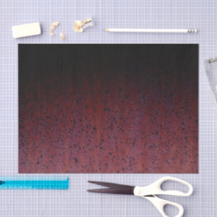 Red Brown Black Ombre Rust Metal Patina Tissue Paper