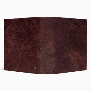 Red-Brown Leather Avery Binder