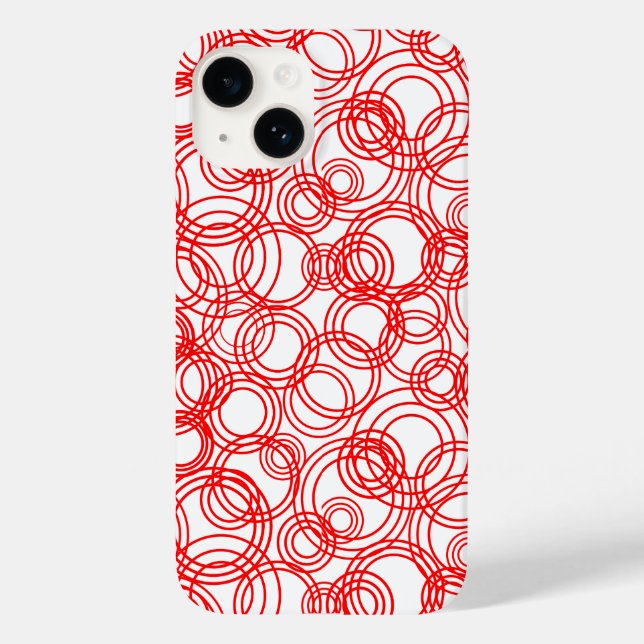 Red Bubbles Case-Mate iPhone Case (Back)