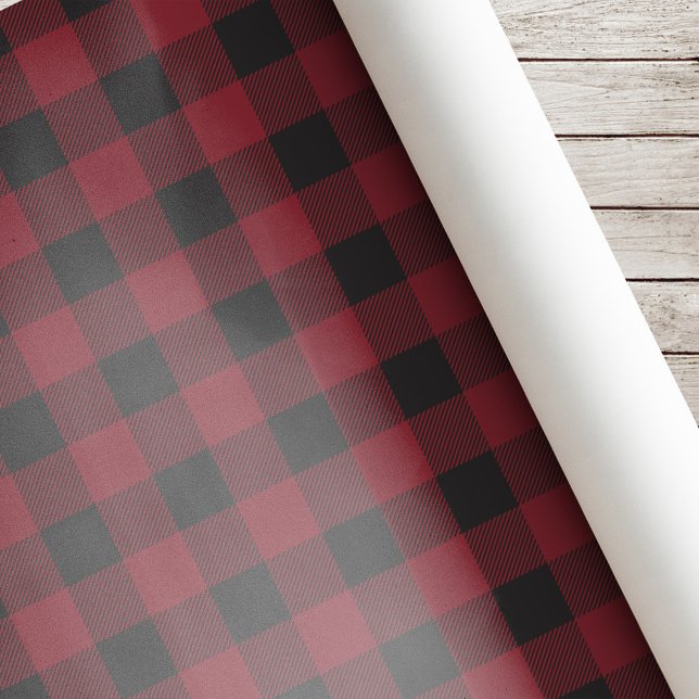 Red Buffalo Check Christmas Wrapping Paper (Creator Uploaded)
