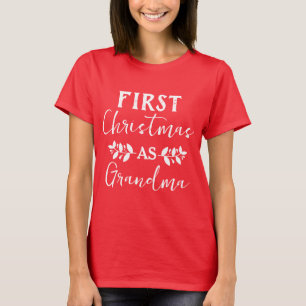 Red Buffalo First Christmas as Mom Christmas T-Shirt