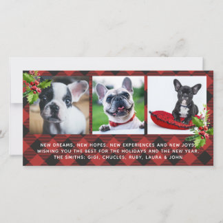 Red Buffalo Plaid Carte photo