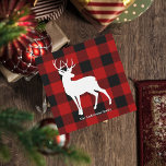 Red Buffalo Plaid & Deer | Personal Name Gift<br><div class="desc">Embrace the rustic charm of the great outdoors with our Red Buffalo Plaid & Deer Personalized Name Gift! Whether you're shopping for yourself or looking for a thoughtful gift,  this design brings a touch of wilderness to any occasion.</div>
