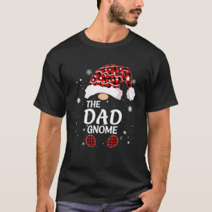 Red Buffalo Plaid Matching The Dad Gnome Christmas T-Shirt