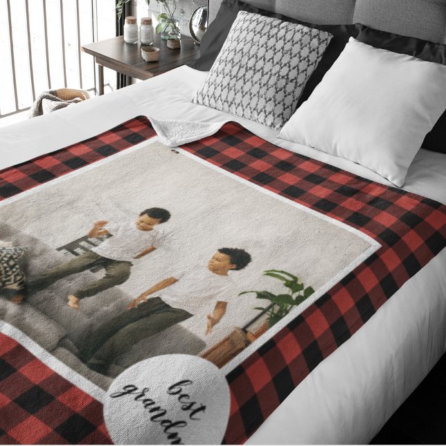 Red Buffalo Plaid Meilleur Cadeau Grand-Mère Avec  (Créateur téléchargé)