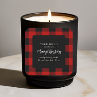 "Red Buffalo Plaid Merry Christmas  