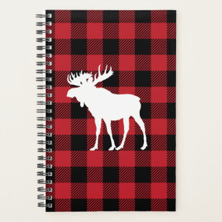 Red Buffalo Plaid Moose Planner