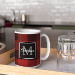 Red Buffalo Plaid | Personal Initial | Gift Coffee Coffee Mug<br><div class="desc">Wrap your loved ones in the warmth and charm of classic Red Buffalo Plaid with a personal touch. Whether it's for a birthday, anniversary, or just to show someone you care, this customizable gift is sure to make a lasting impression.</div>