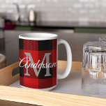 Red Buffalo Plaid | Personal Initial | Gift Coffee Mug<br><div class="desc">Wrap your loved ones in the warmth and charm of classic Red Buffalo Plaid with a personal touch. Whether it's for a birthday,  anniversary,  or just to show someone you care,  this customizable gift is sure to make a lasting impression.</div>