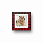 Red Buffalo Plaid & Personal Name And Photo Poster<br><div class="desc">Step into the world of timeless style with our Classic Red Buffalo Plaid personalized products on Zazzle! Whether you're looking to add a touch of rustic charm to your life or searching for the perfect gift, our collection has something for everyone. Discover the enduring charm of Red Buffalo Plaid and...</div>