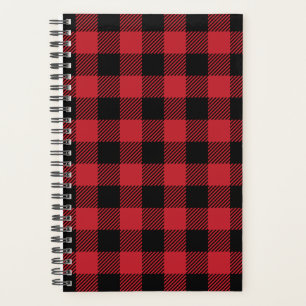 Red Buffalo Plaid Planner