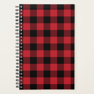 Red Buffalo Plaid Planner