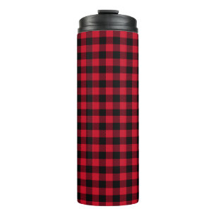 Red Buffalo Plaid, Red Flannel Thermal Tumbler