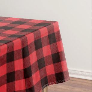 Red Buffalo Plaid Tablecloth