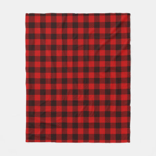 Red buffalo plaid throw blanket