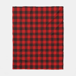 Red buffalo plaid throw blanket