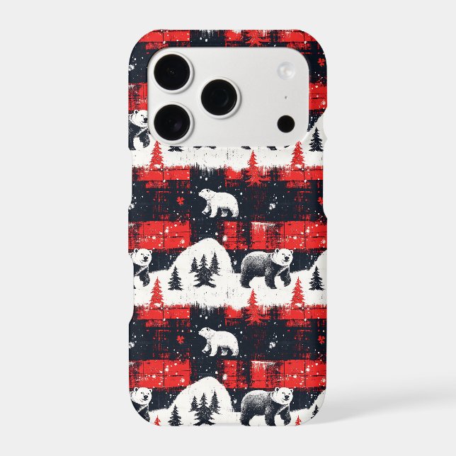 Red Buffalo Plaids Polar Bear (Back)