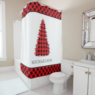 Red Buffalo Rustic Plaid Christmas Tree