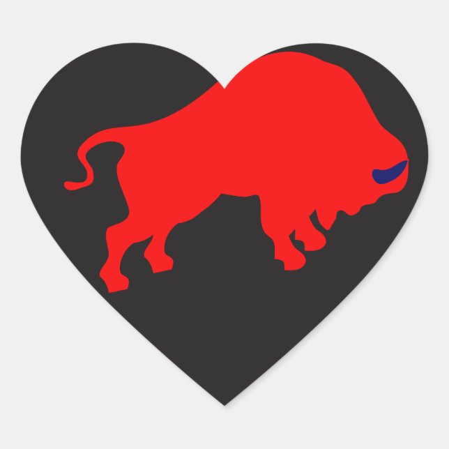Red Bull Heart Sticker (Front)