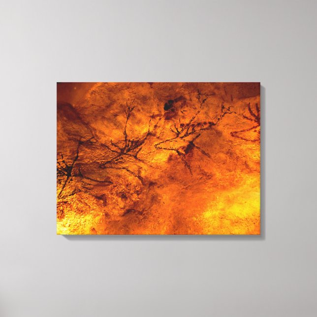 Red Bull of Lascaux Canvas Print (Front)