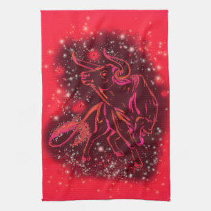 Red Bull Running Serviette de cuisine étoile nuit