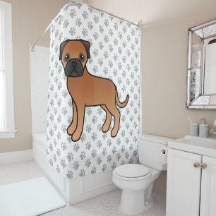 Red Bullmastiff Cute Cartoon Dog