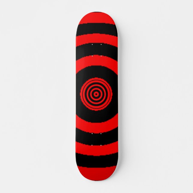 Red Bullseye Skateboard (Front)