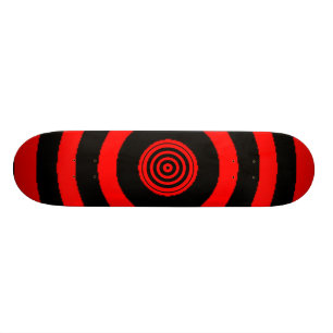 Red Bullseye Skateboard