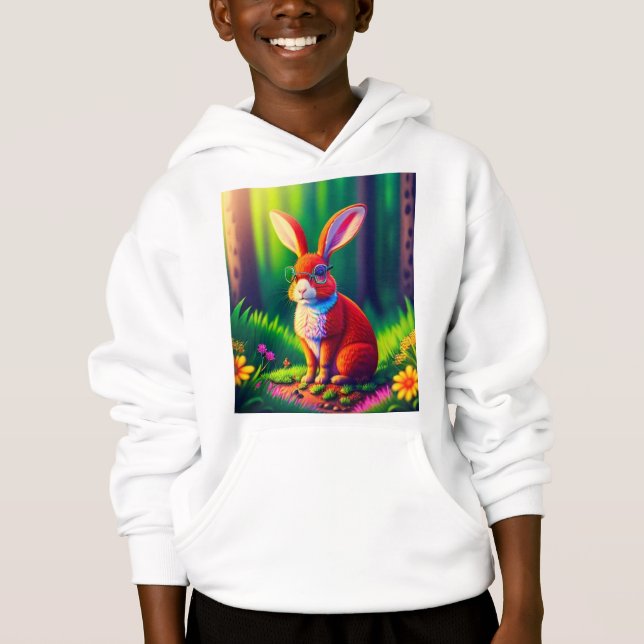 Red Bunny Sitting on Grass-57666 (Front)