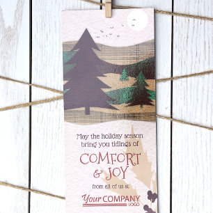 Red, Burgundy, Green Company Christmas Cards