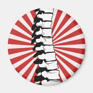 Red Burst Spine Magnet