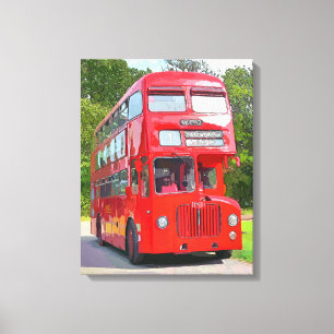 RED BUS CANVAS PRINT