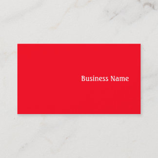 Red Business Card