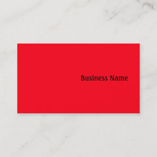Red Business Card