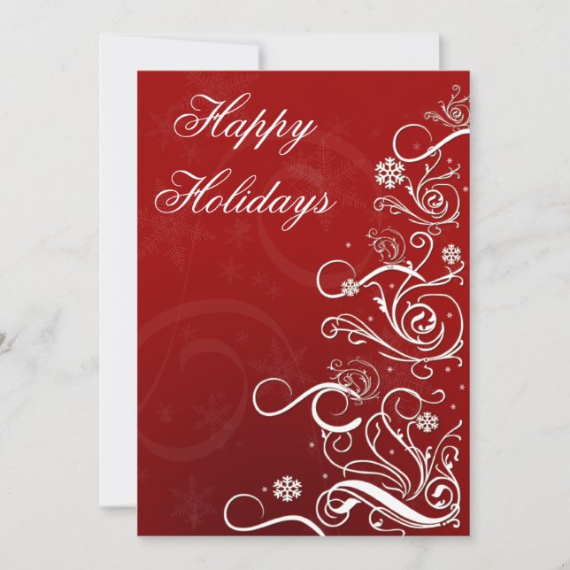red Business Holiday Greetings (Front)