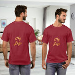 Red business logo T-Shirt<br><div class="desc">A red t-shirt.  Personalize and add your business logo,  both on the front and the back.</div>